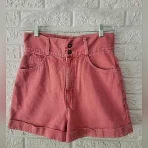 Vintage Express High Waisted Denim Shorts